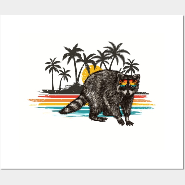 Trash Panda Summer Vacation Wall Art by susanne.haewss@googlemail.com